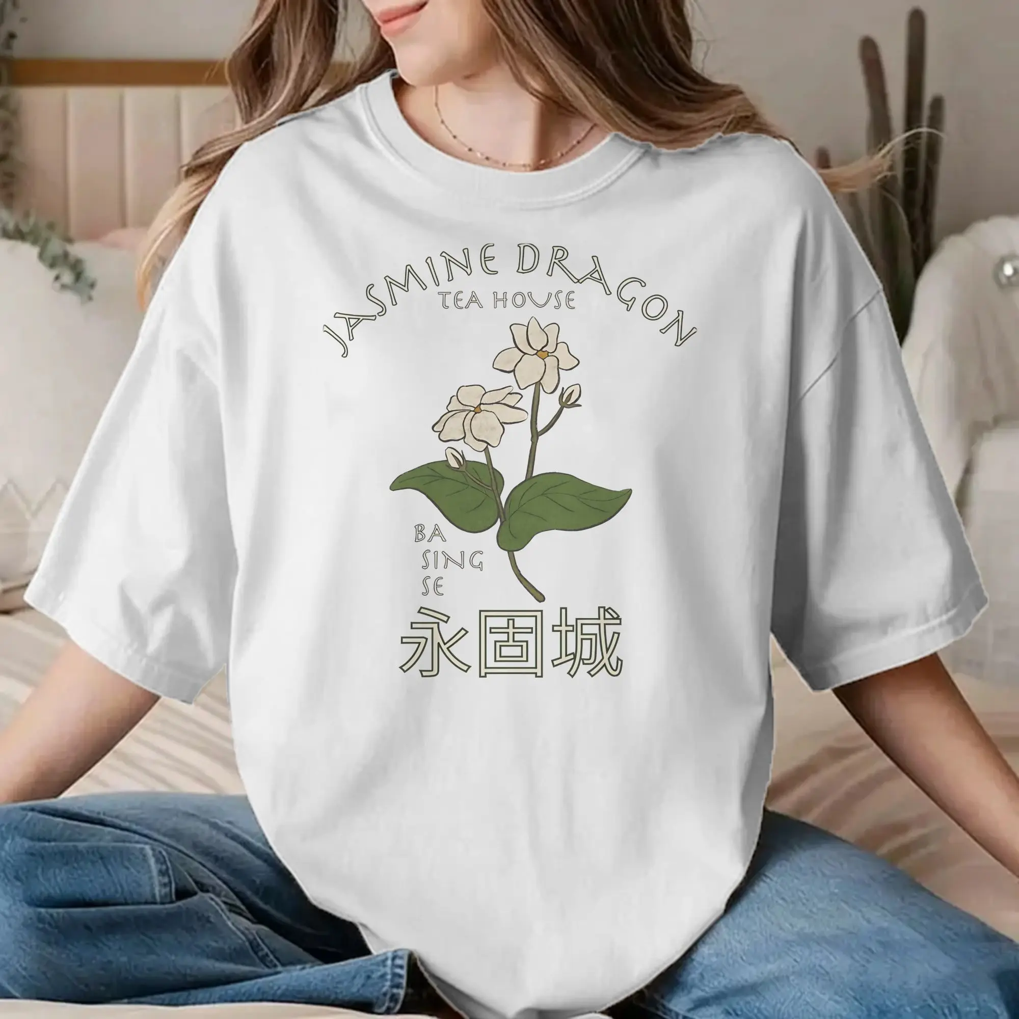 Amazing Jasmine Dragon Tea House T-Shirt Men Women Round Collar Cotton T Shirt Avatars Airbenders Anime Short Sleeve Tees Tops
