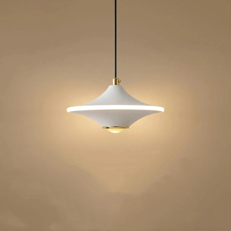 JIANKEXING – lampe suspendue d'ambiance, pour îlot de salle à manger, chambre à coucher, salle de lecture, halo rond sans scintillement, éclairage LED décoratif
