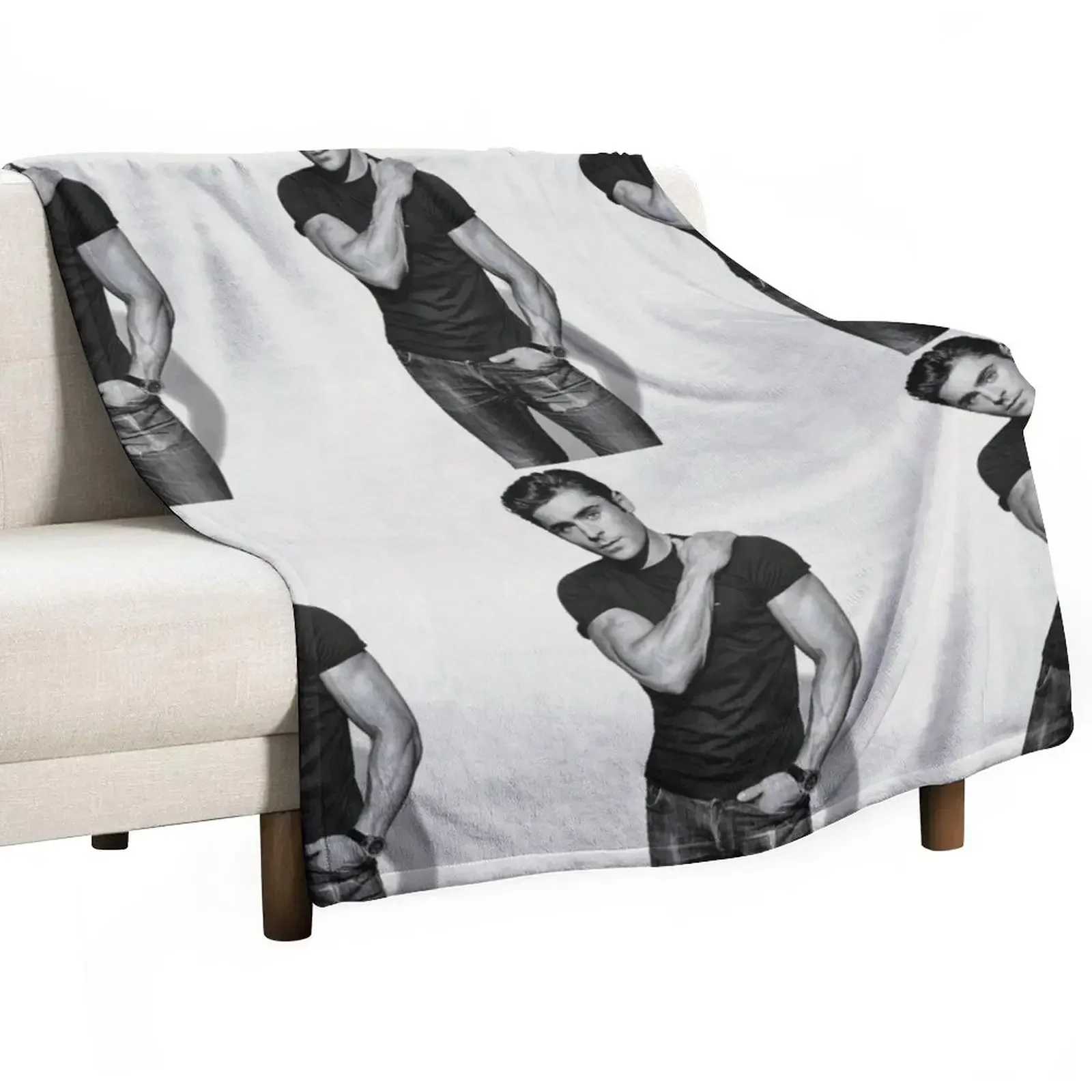 

zac efron model Throw Blanket For Baby Hairy Blankets