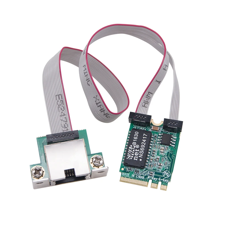 Сетевой адаптер M.2 A + E/Mini PCI Express Gigabit Ethernet, чип I210AT, 1 ГБ RJ45, однопортовая электрическая сетевая карта для настольного ПК