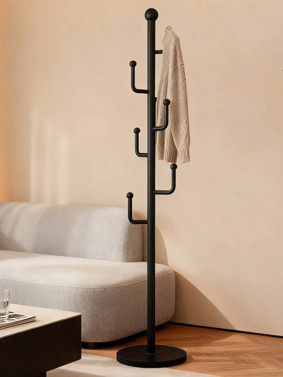 Tree Coat Rack Stand With Clothes Basket, Sturdy Freestanding Coat Rack, Purse Rack Hat Rack Stand, Clothes Rack With Metal Fram