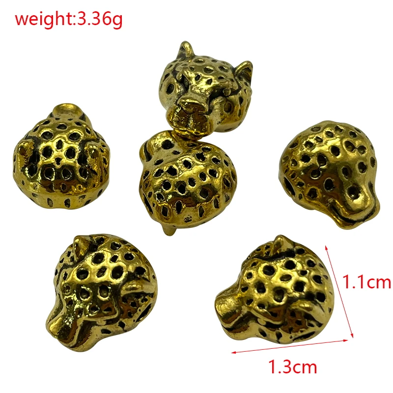 10 pz argento tibetano serie animale leone leopardo gufo volpe perforazione distanziatore perline braccialetto fai da te collana gioielli guarnizione accessori