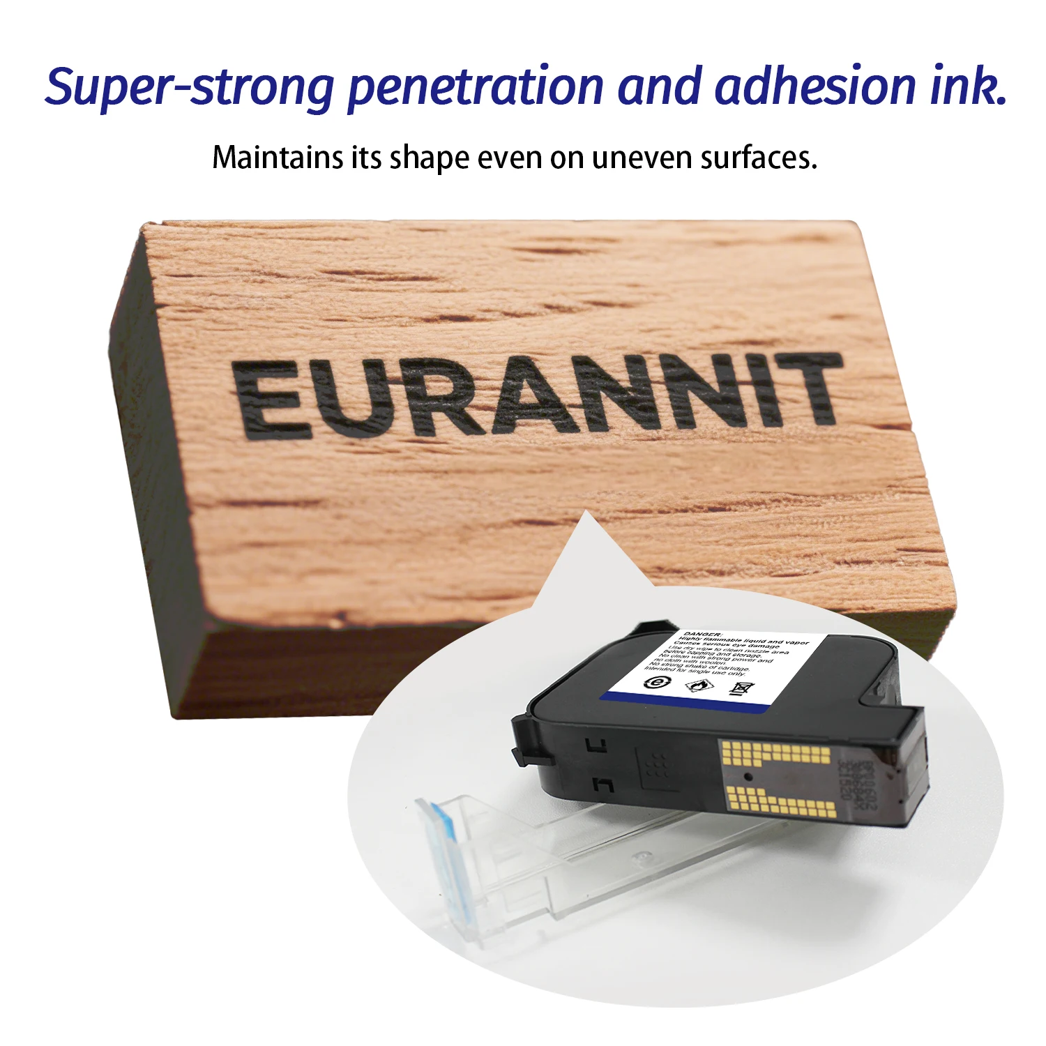 EURANNIT 12.7 / 25.4MM Encrypted Ink Solvent-based High Adhesion Ink for TIJ Coding Machine Handheld Inkjet Printer