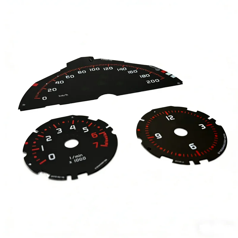 Set Gauge Face For Smart Fortwo W451 Speedometer Tachometer and Clock 160KM/H 200KM/H 100MP/H
