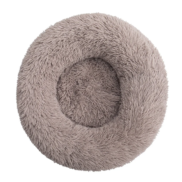 

50cm diameter Soft Plush Warm Round Plush Fluffy Donut Pet Beds Cushion Sofa Cat Dog Bed