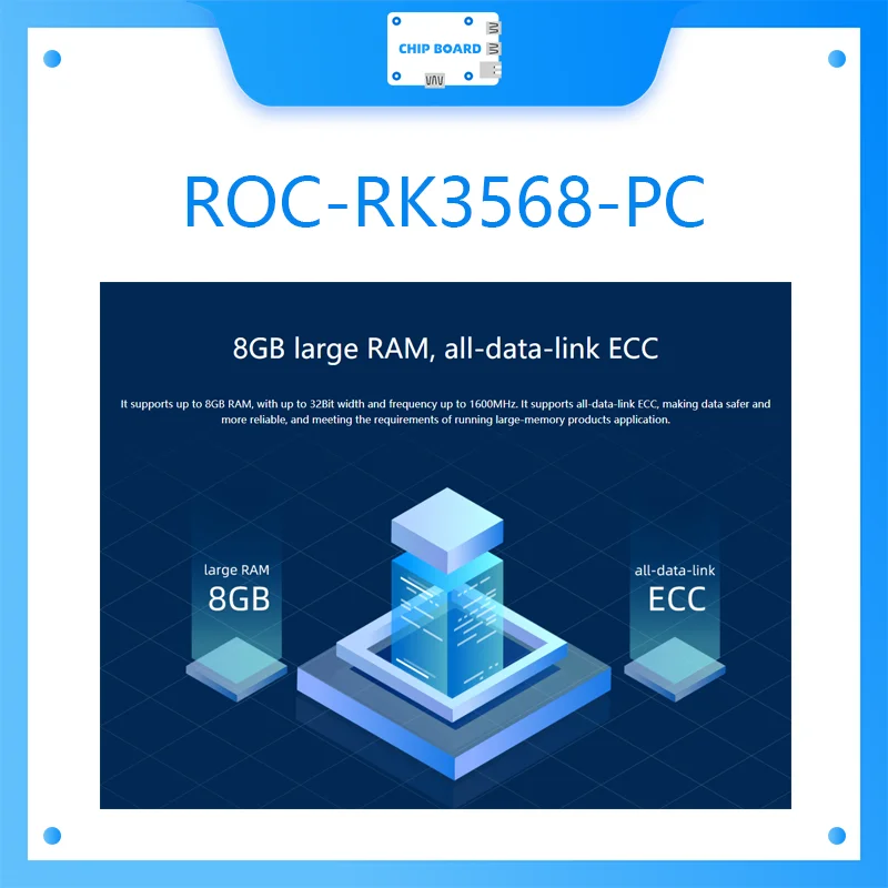 Komputer Mini 64-Bit Quad-Core ROC-RK3568-PC