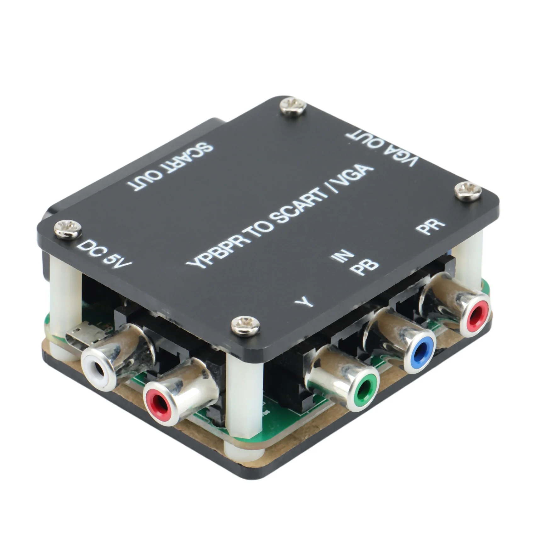 YUV إلى RGBS YPBPR إلى SCART YPBPR إلى VGA مكون محول وحدة التحكم في الألعاب، RGBS إلى مكون فرق اللون