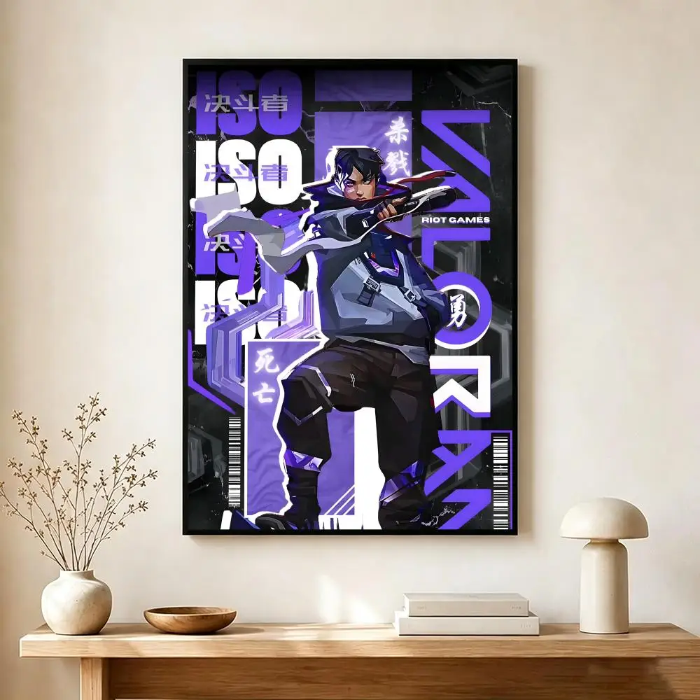Tactical Shooter V-Valorant Poster Wall Art Print Decorative Mural Home Decor Gift Unframed