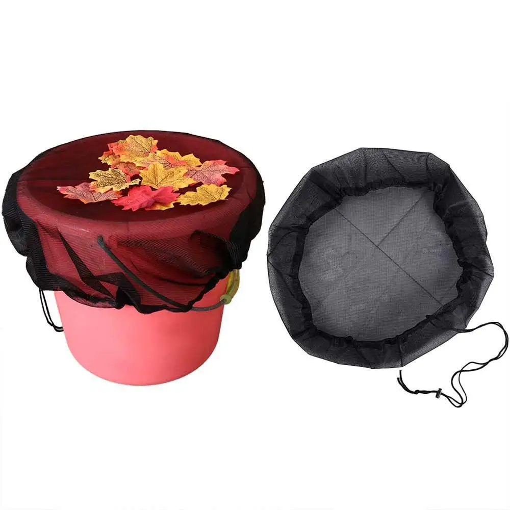 Rain Bucket Mesh Cover Mesh Collection Bucket Water Tank Protector Outdoor Collection Tools Garden