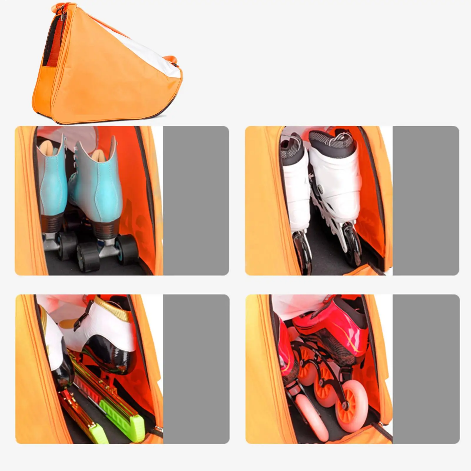 

Figure Skating Bag Sports Footgear Shoulder Pouch Large Capacity Skate Bag For Adults Kids Beginners Outdoor Gym Travel Fitness
