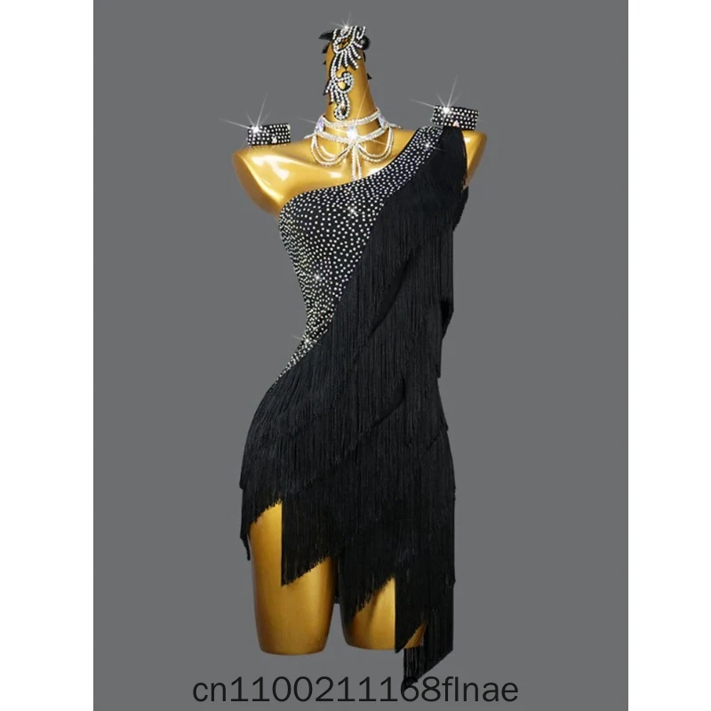 New Latin Dance Costumes Featuring High-end Competition Performances, Tassel Dresses, and Art Exam Specific Costumes