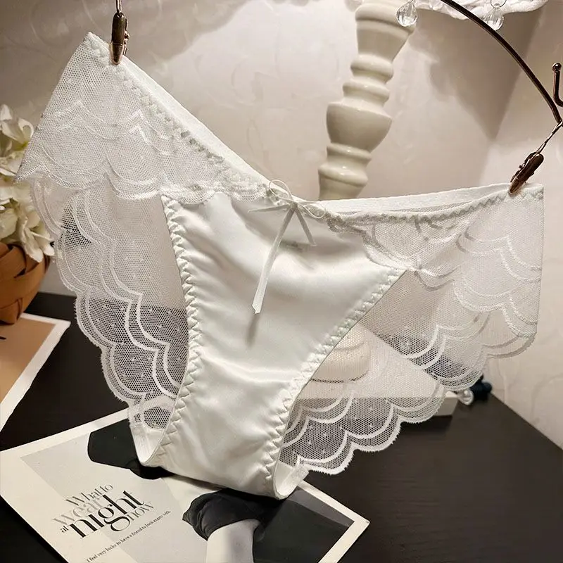 Women New Underwear Sexy High-end Lace Ladies Briefs Low Waist 2024 Quick Drying Triangle Pants Breathable Comfortable Panties