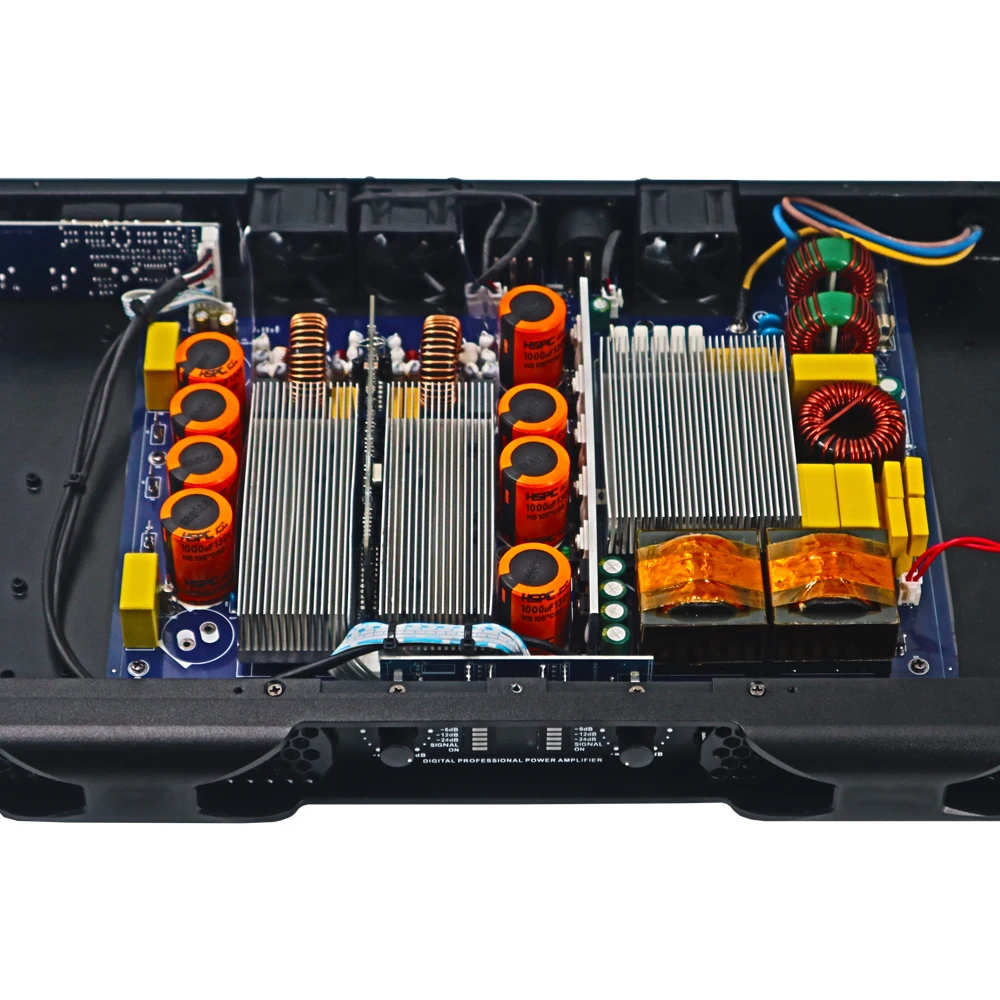Class D 4Ω 900W×2 Digital Professional power amp 1U 2 Channel Preamplifier Audio DJ Speaker  Linear Array Sound Amplifier
