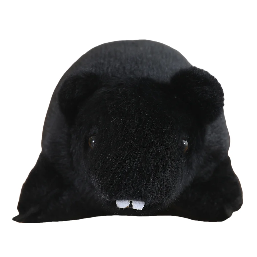 Juguetes de peluche de ratón suave simulado, almohada de rata de Animal relleno blanco y negro, juguete divertido, regalo de cumpleaños y Navidad, regalo para niños