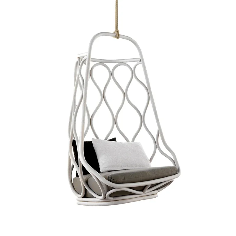 Outdoor Furniture Garden Aluminum Frame Patio Metal Hanging Swing Chair