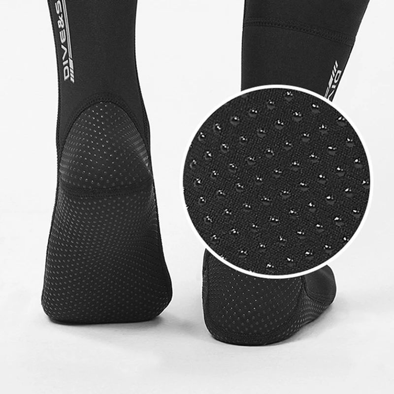 3MM Neoprene Diving Socks Non-slip Adult Warm Patchwork Wetsuit Shoes Super Stretch Brushed Specialized CR Socks