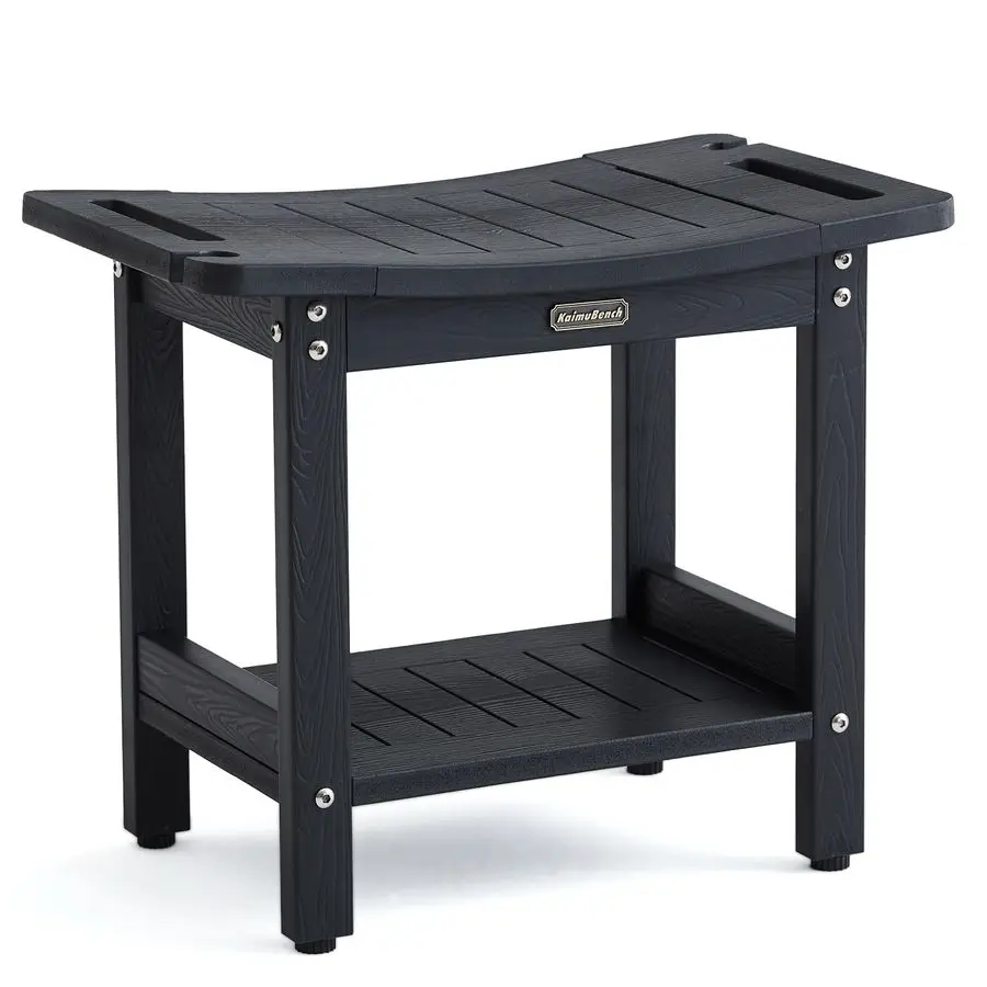 

Shower Bench Seat for Shaving Legs, Waterproof shower Stool for Inside with Handles Head Holder Bathroom