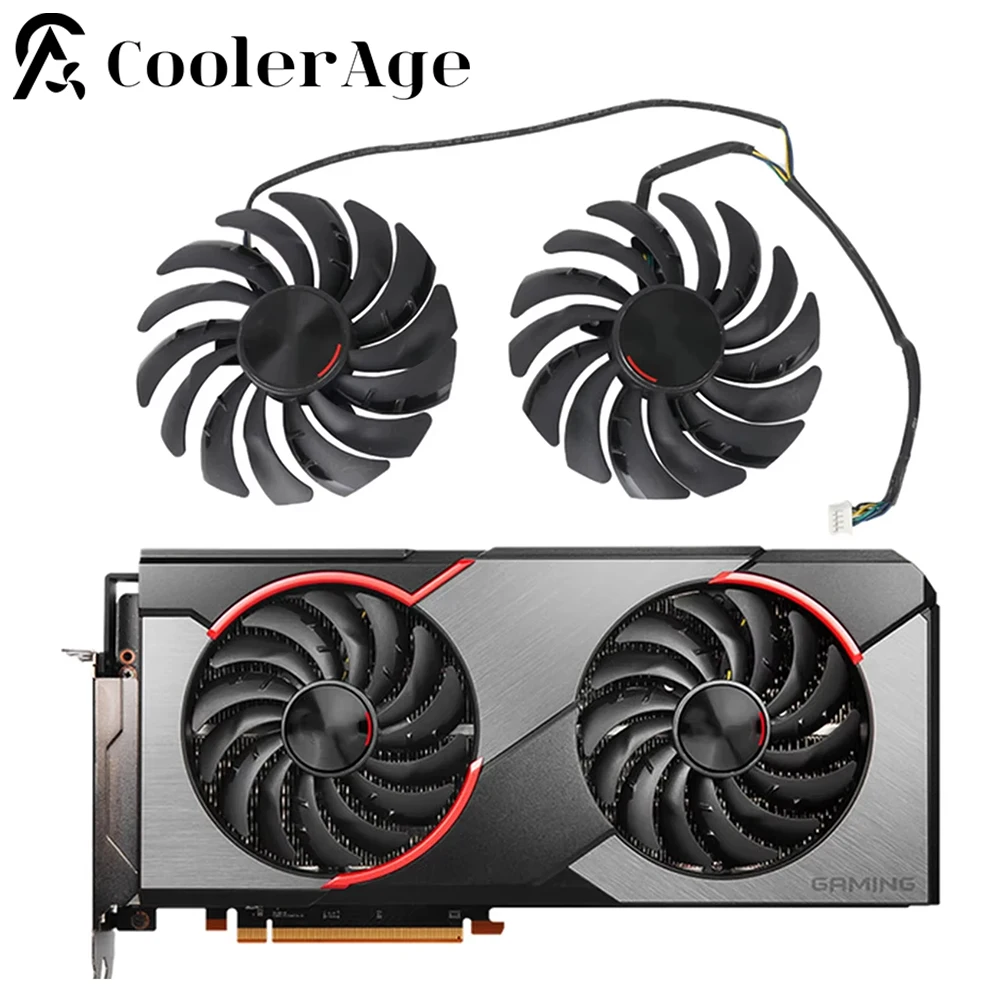 

Новый оригинальный охлаждающий вентилятор для видеокарты MSI Radeon RX 5600 5700 XT GAMING X PLD10010S12H RX5600 RX5700