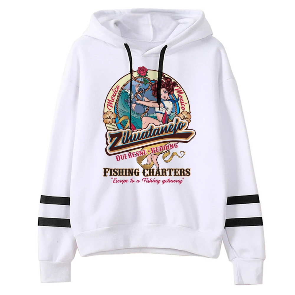 Sudaderas con capucha de pesca para mujer, estética vintage, sudaderas con capucha femeninas, tiradores de los años 90