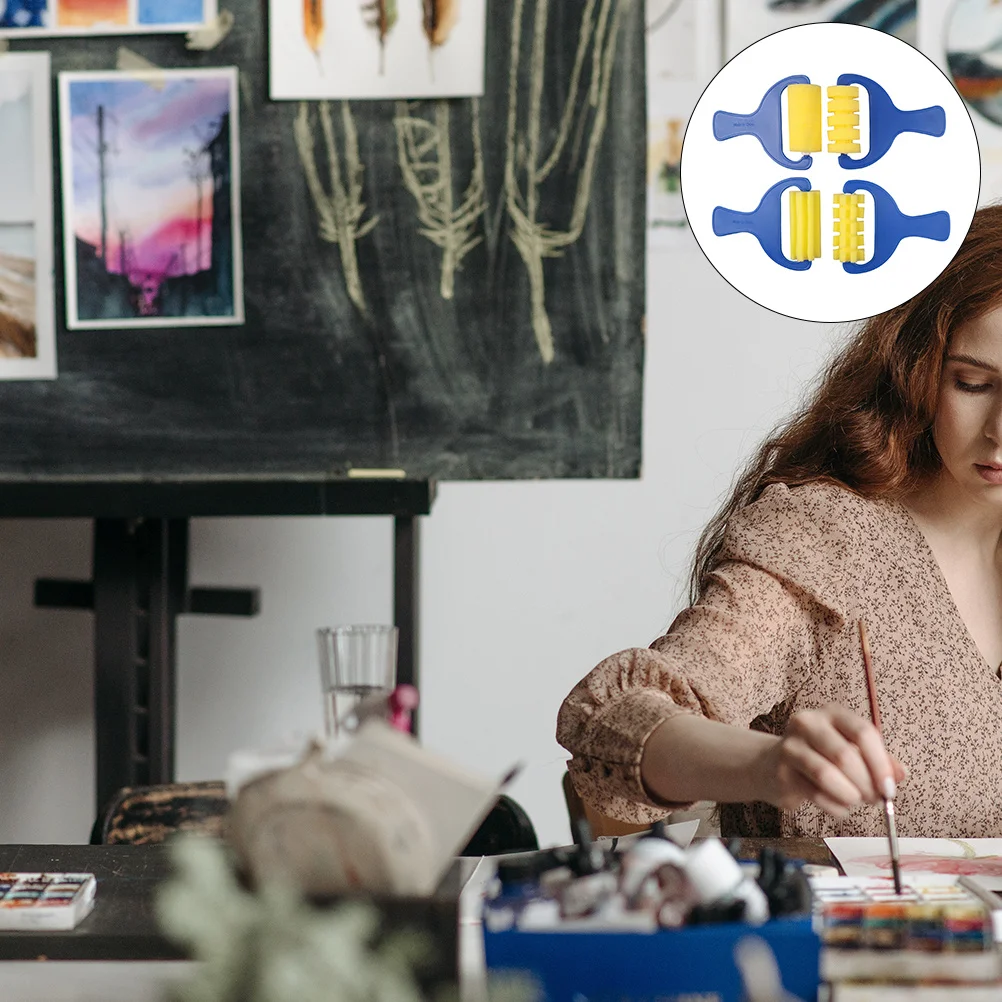 Рисунок 2 - 2 комплекта, детские губчатые ролики для рисования