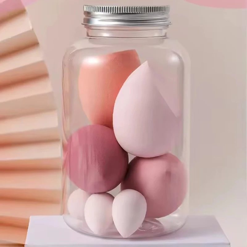 7 pezzi spugna per trucco soffio cosmetico spugne per fondotinta frullatore bellezza uovo soffio di polvere accessori per il trucco strumenti per il trucco delle donne