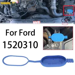 Tapa de botella de depósito de líquido para limpiaparabrisas, cubierta para Ford Focus MK1 Transit MK3 Connect Street Ka Series, tapa azul