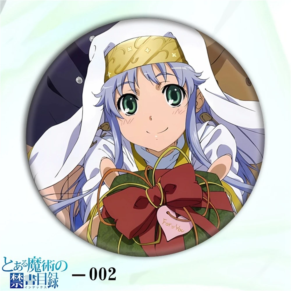 58mm Anime un Certain Index magique Kamijou Touma Cosplay COSTUME Badge broche SPTE fer blanc broche accessoire
