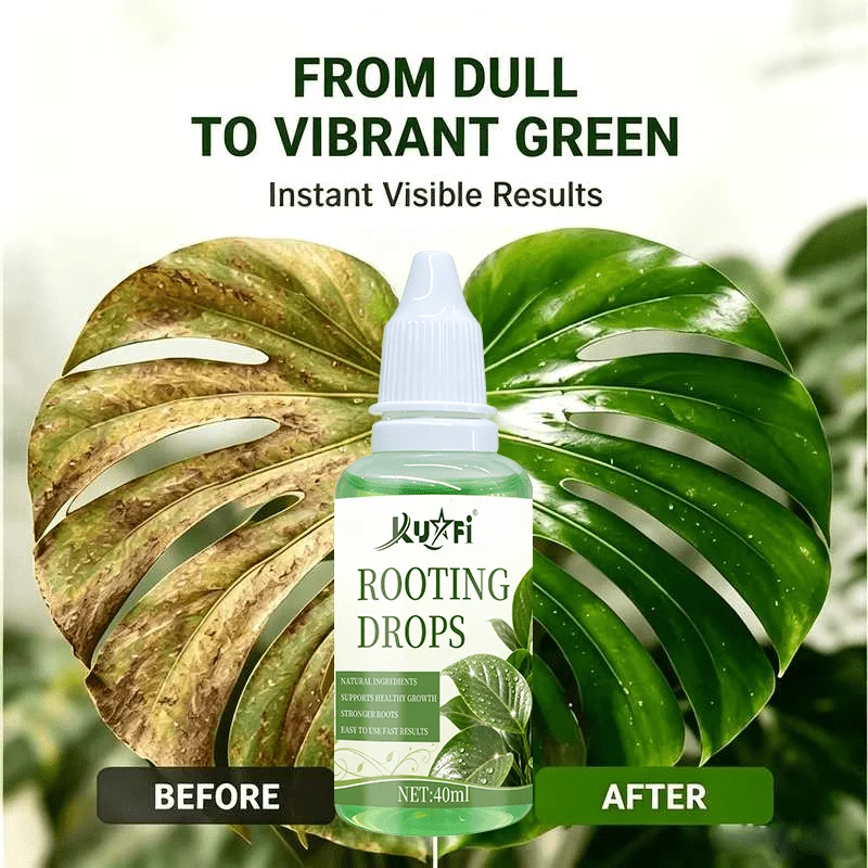 Plant Root Inducer: Root protector, fixes yellow leaves, restores glossy foliage, universal care liquid for potted plants