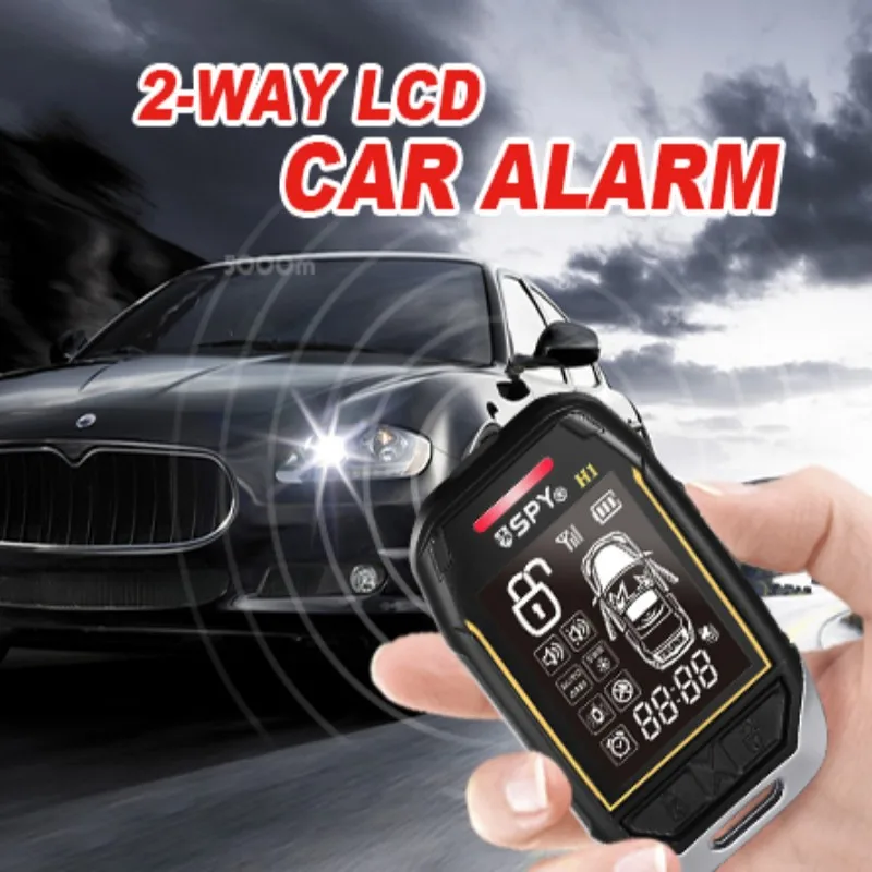 SPY H1 Car Alarm Kit Universal Anti-theft Alarm Device for Gasoline and Diesel Vehicles Keyless Entry & Remote Start