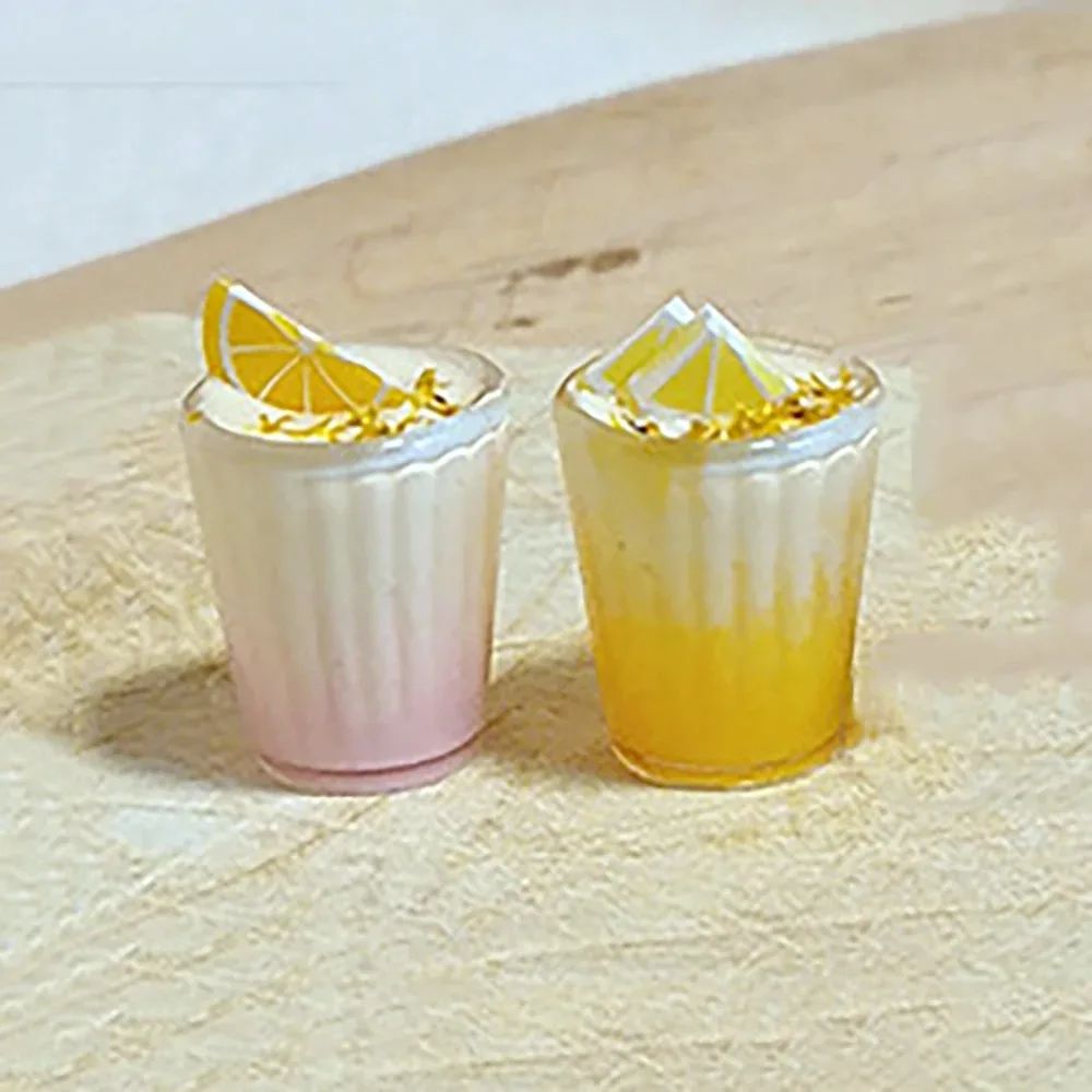 Tazas de Bebidas en Miniatura para Casa de Muñecas 1:12, Taza de Té de Canela y Naranja, Comida y Bebida, Adorno, Modelo, Juguete de Cocina, Decoración, Regalos