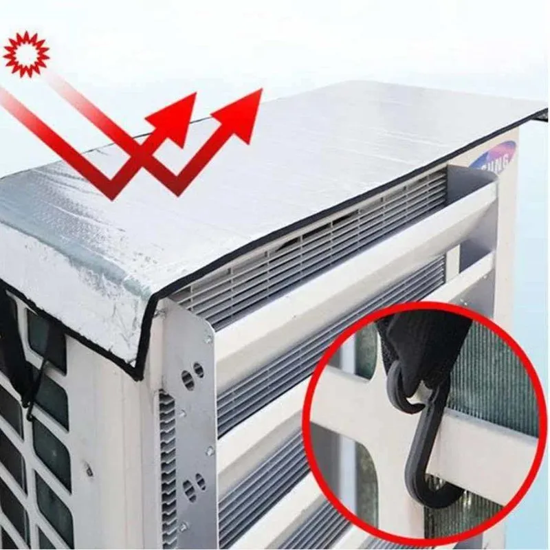 1/2pcs Air Conditioner Cover Outdoor Energy Saving Rainproof Covers Air Conditioner Washing Dust Prevent Sun Exposure Clean Bag