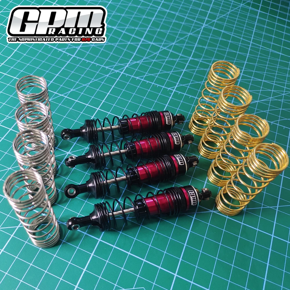 GPM Metal Alu 87 мм передний и задний амортизатор 3760 10765 для TRAXXAS Mini Maxx 107154-1 Mini XRT-108076-1 Детали для обновления радиоуправляемого автомобиля