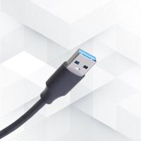 R9UB 30/60/100cm USB to Type C Extension Cable Male to Male Power Adapter Charging Cord with Switches for LED Light Black
