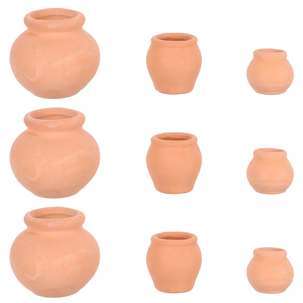 

9 Pcs Mini Succulent Planter Flower Pots Seedling Nursery Ceramics for Outdoor Plants Gardening