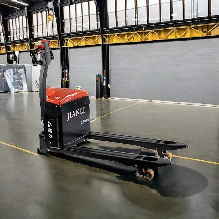 Heavy Duty 2000Kg 2 Ton Battery Full Electric Walkie Forklift Stacker Pallet Jack With CE