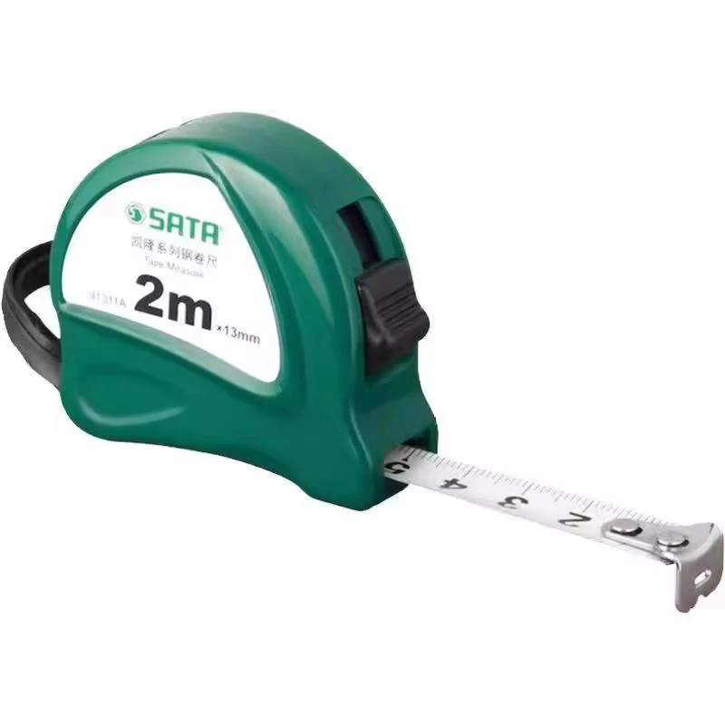 SATA 91311A Kailong Series Steel Tape Measure 2Mx13MM High Quality Materials And Precision Craftsmanship Extend Service Life