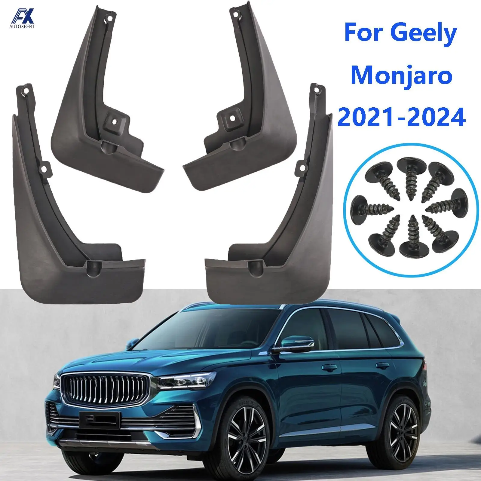 4X Mudguards For Geely Xingyue L  Monjaro 2021 - 2024 Splash Guard Mud Flaps Mudflap Fender Cover Protector Front Rear 2022 2023