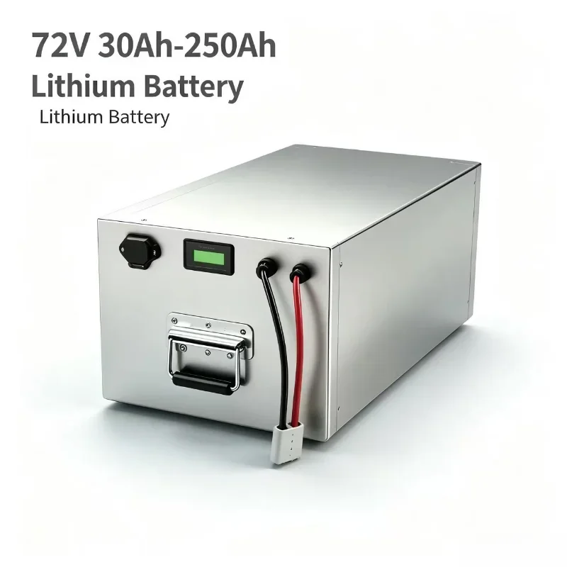 72V Rechargeable Lithium Ion Battery Pack with Built-in Smart BMS for E-Bike Scooter Cargo Tricycle Off-Grid Backup Power Source