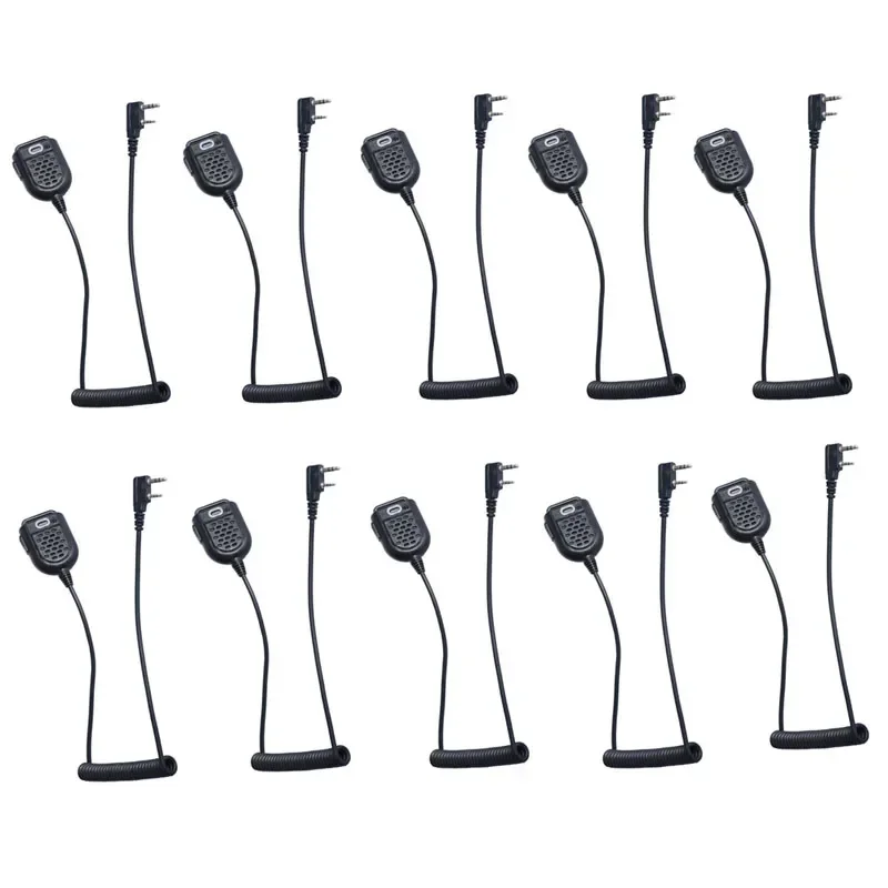 

Lot 10pcs Mini PTT Speaker Mic Microphone for BAOFENG UV-5R BF-888s Retevis H777 RT3 TYT PUXING QUSHENG Radio Walkie Talkie