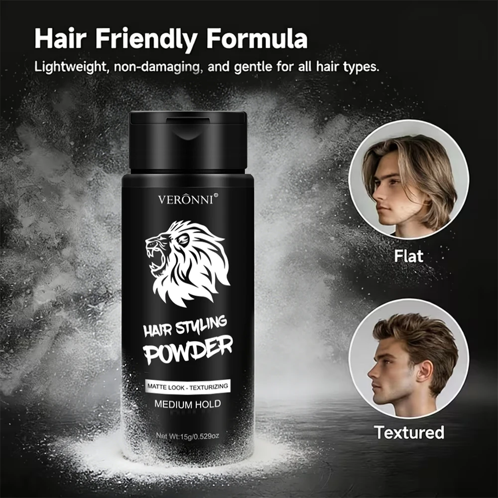 Hair Volume Styling Powder Matte Finish Oil Control Texturizing Medium Hold Fluffy Hair Powder