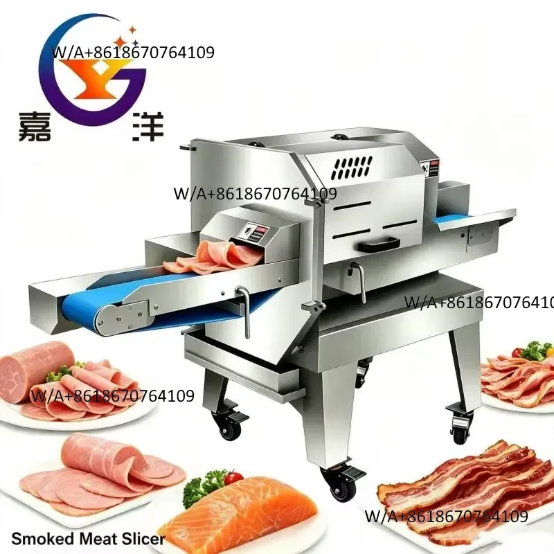 JIAYANG New 220V Adjustable Thickness Cooked Meat Cutter Industrial Multi-Purpose Beef Slicer