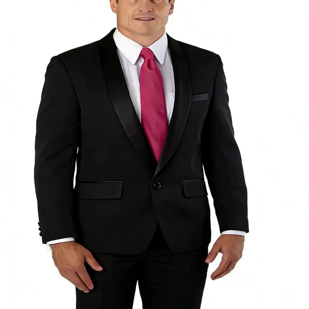 

Мужской повседневный костюм-двойка с лацканами, приталенный, для свадьбы, с однобортным пиджаком, для вечеринок и торжеств