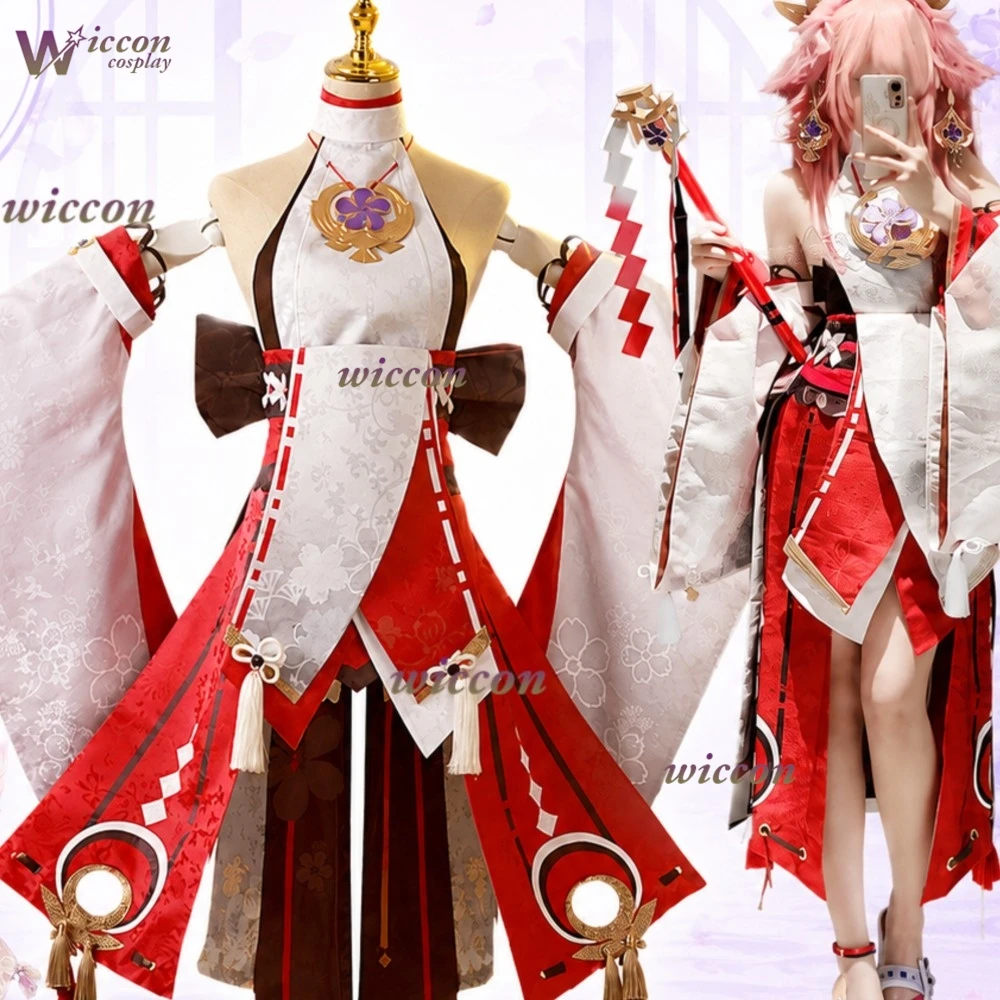 Cosplay Anime Yae Miko - KospLAY Anime Genshin Etki Yae Miko