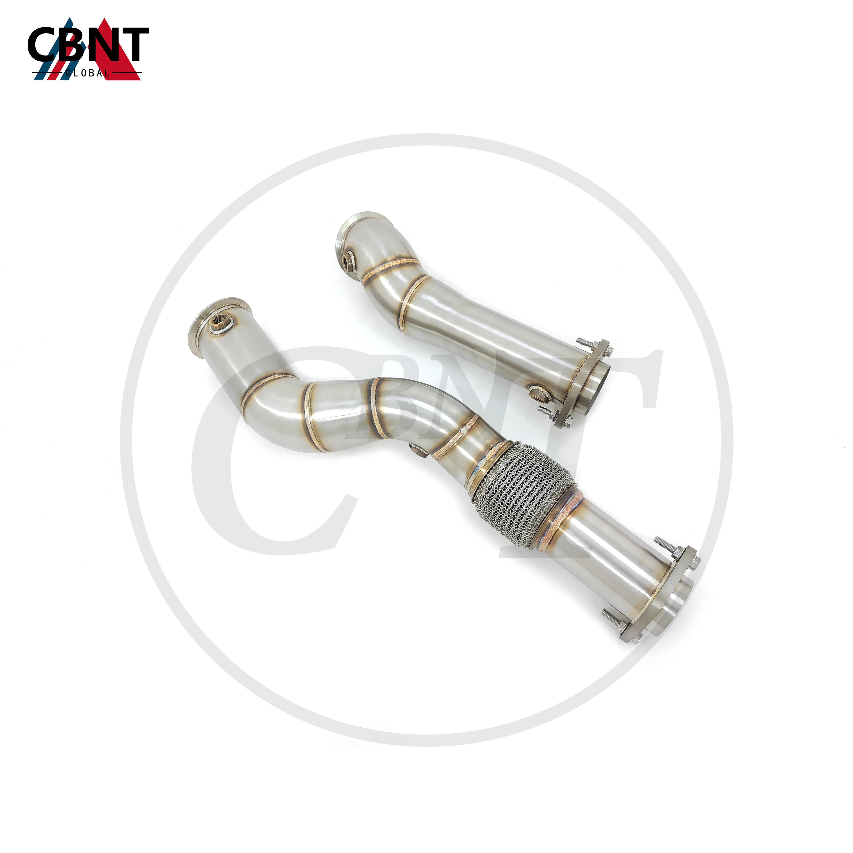 

CBNT Downpipe Exhaust Header for BMW M3 G80 M4 G82 M2 G87 S58 3.0T Tuning Exhaust-pipe Diameter From 3.5inches to 3inches