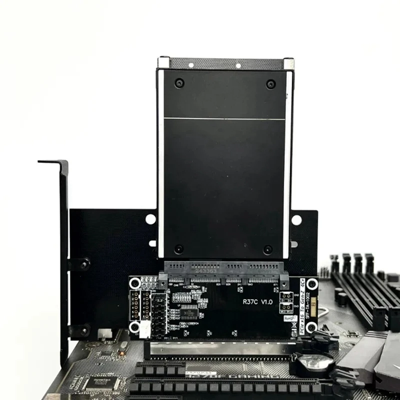 Top-512Gbps Pcie 5.0X16 Naar 4C+ Riser Card 4C+ Uitbreiding Testen Bescherming Adapterkaart EDSFF Server GEN5 16X Extender