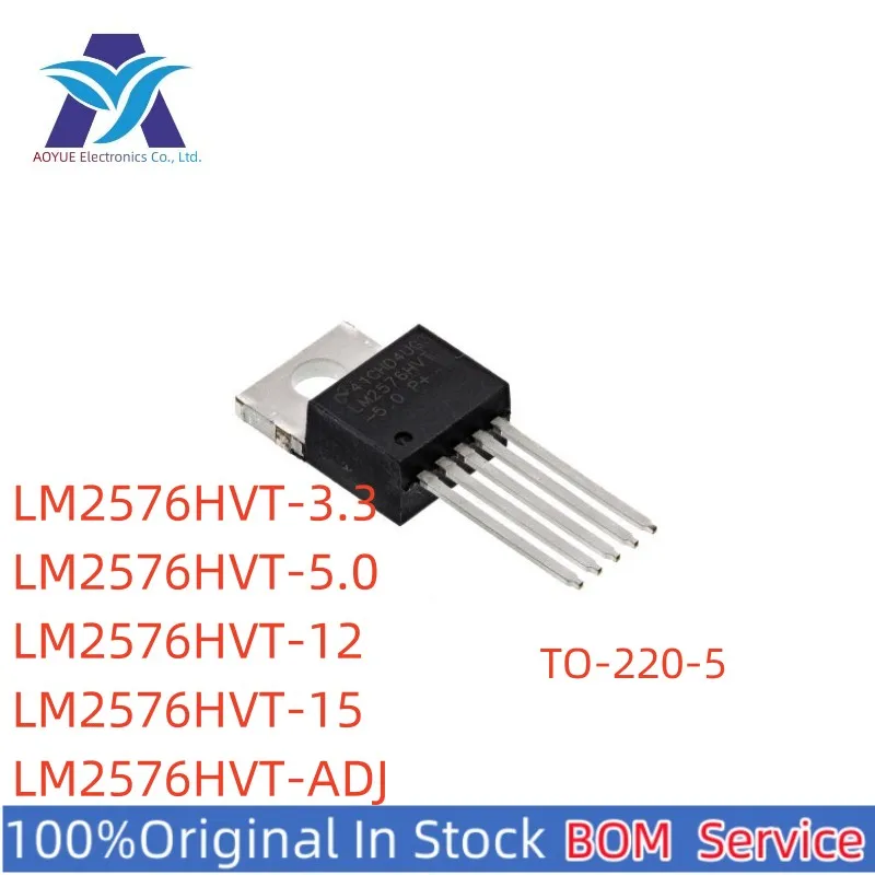 LM2576HVT-3.3 LM2576HVT-5.0 LM2576HVT-12 LM2576HVT-15 LM2576HVT-ADJ NOPB P/N: LM2576HV TO-220-5 LM2576 Series BOM Offer