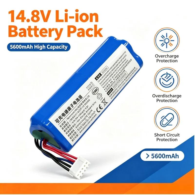 S10-Li-144 Li-ion Battery Pack 14.8V 5600mAh, Compatible with ECOVACS N8 Hybrid DBX11-11, 920,950, DX9G Vacuum Cleaner