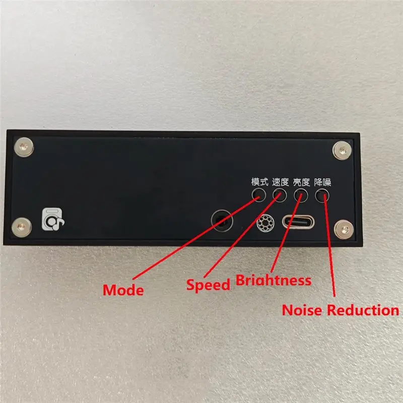 ABWZ-Voice Controlled Adjustable Music Spectrum Light Pick Up Light Rhythm LED Atmosphere Desktop Sensing Sound