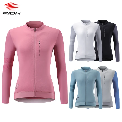 Imagen 1 del producto RION-Camiseta de ciclismo para mujer, camisas de manga larga, camisetas para bicicleta de montaña, ropa profesional para bicicleta, camiseta para deportes al aire libre UPF 50+