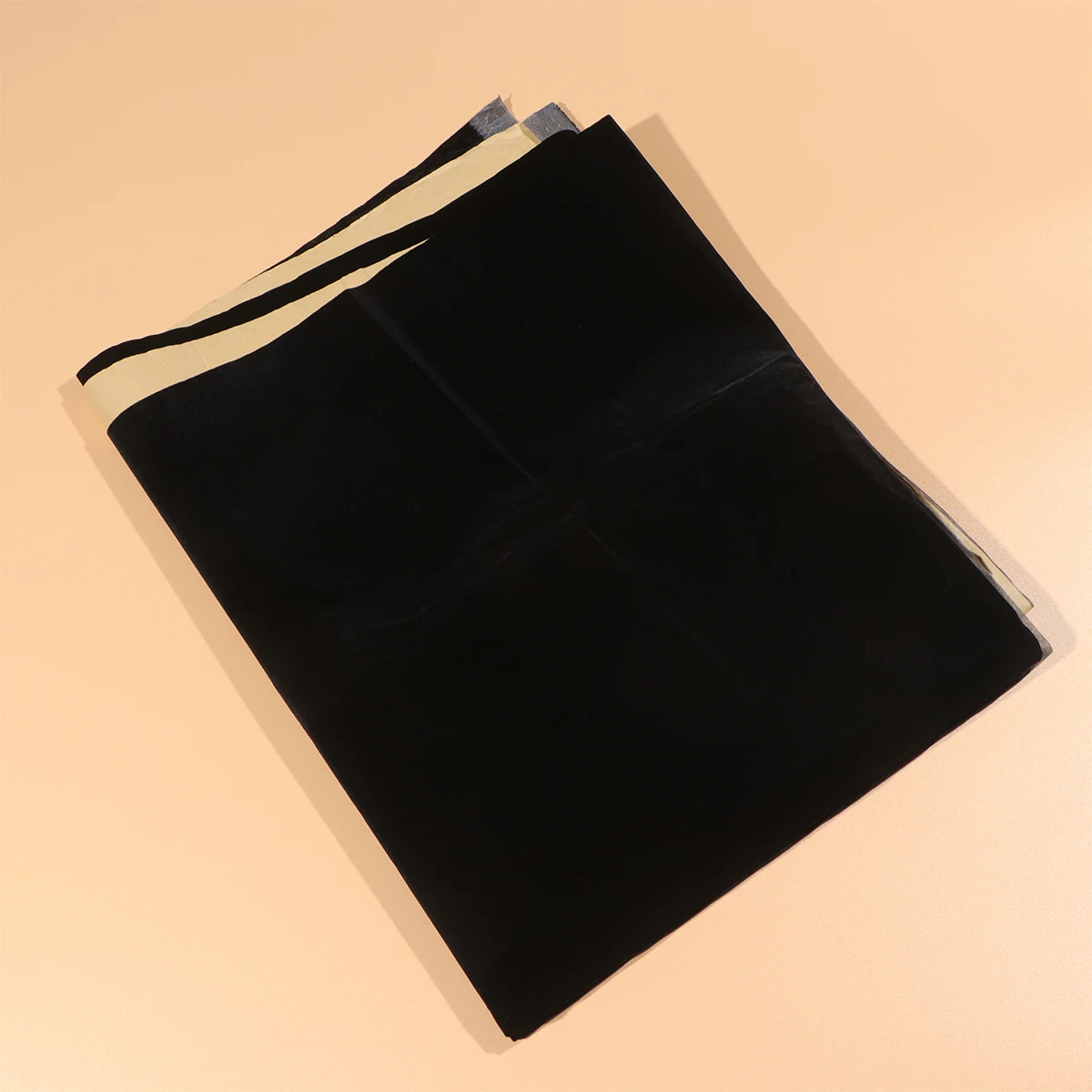 

1pc Self Adhesive Flocked Cloth Premium Sticky Liner For Jewelry Box Packaging Protection Black With Glue Easy Peel Stick For